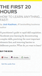 Mobile Screenshot of first20hours.com